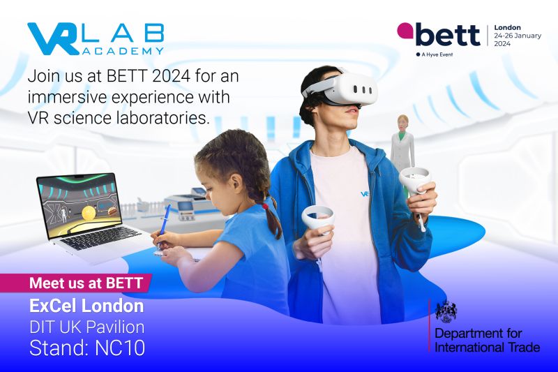 Immerse yourself in cutting-edge VR science laboratories at Bett Global 2024